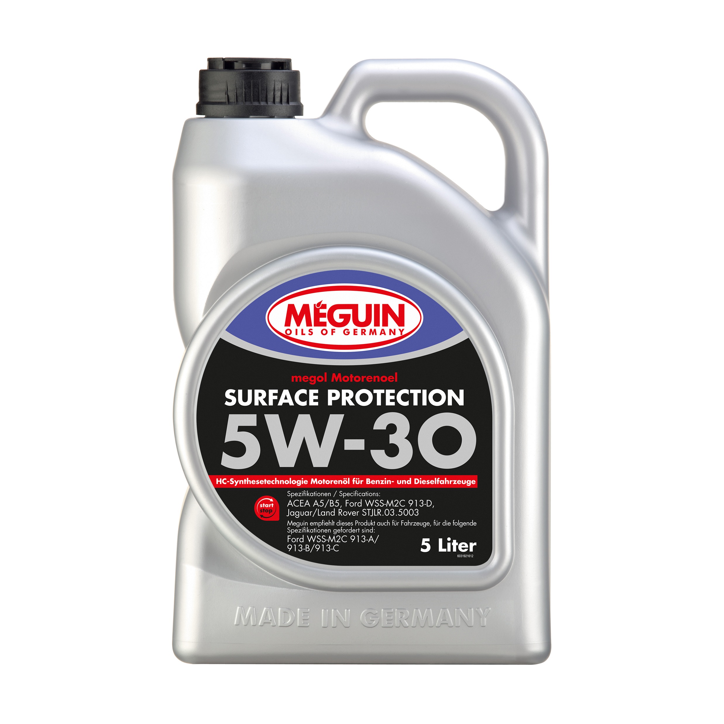 Олива моторна Meguin SURFACE PROTECTION SAE 5W-30, Ford WSS-M2C 913-D, 5 л